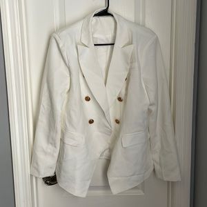 White blazer